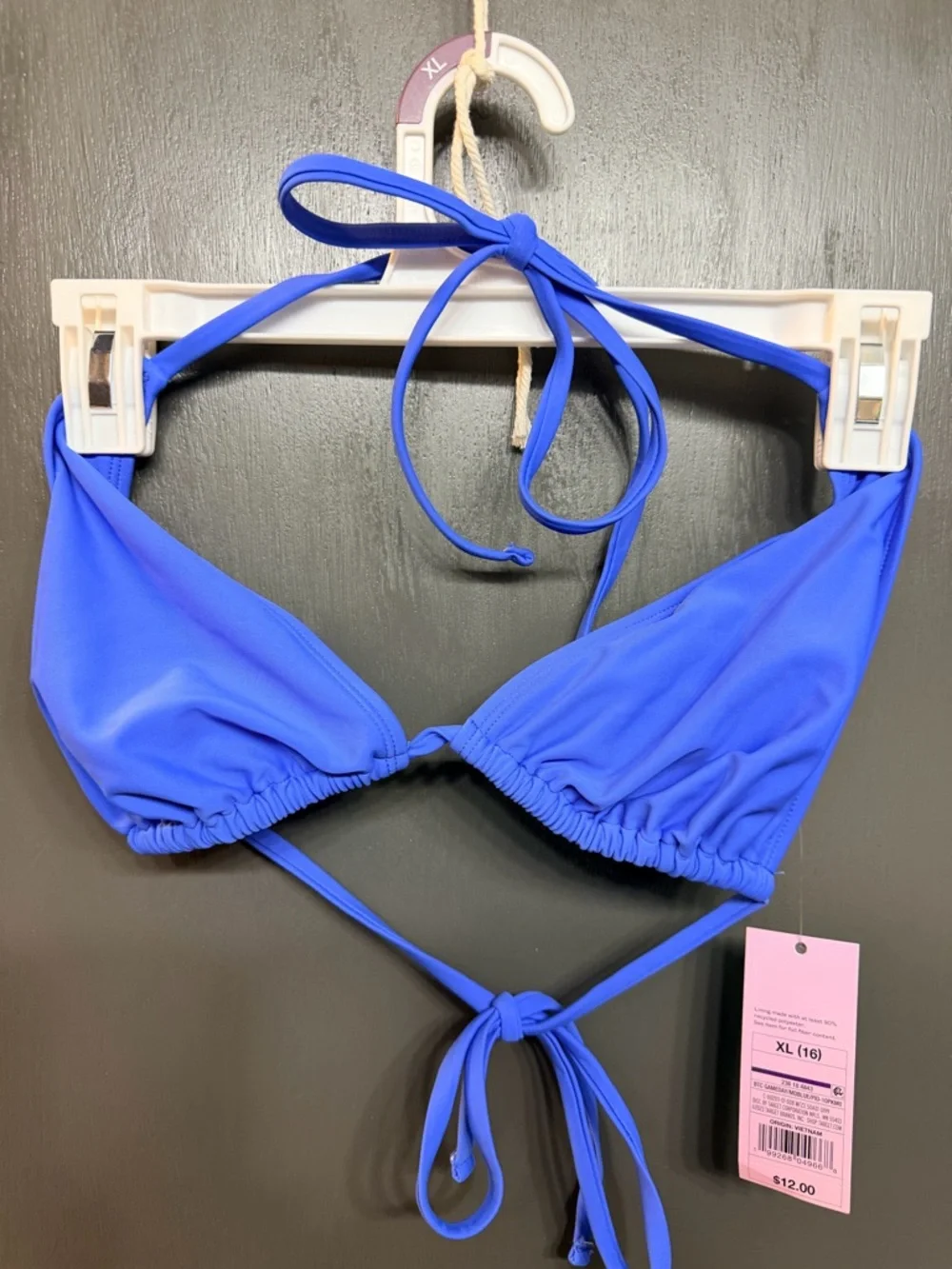 wild fable Royal Blue Triangle Bikini Top